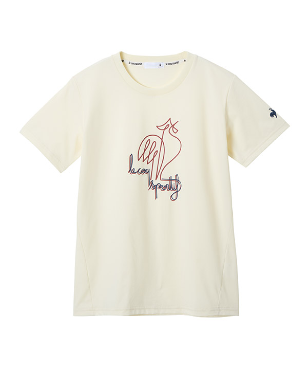 ヘランカ半袖Tシャツ ホワイト ルコックスポルティフ Tシャツ