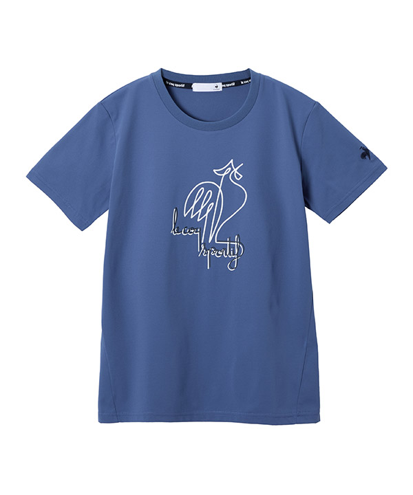 ヘランカ半袖Tシャツ ブルー ルコックスポルティフ Tシャツ