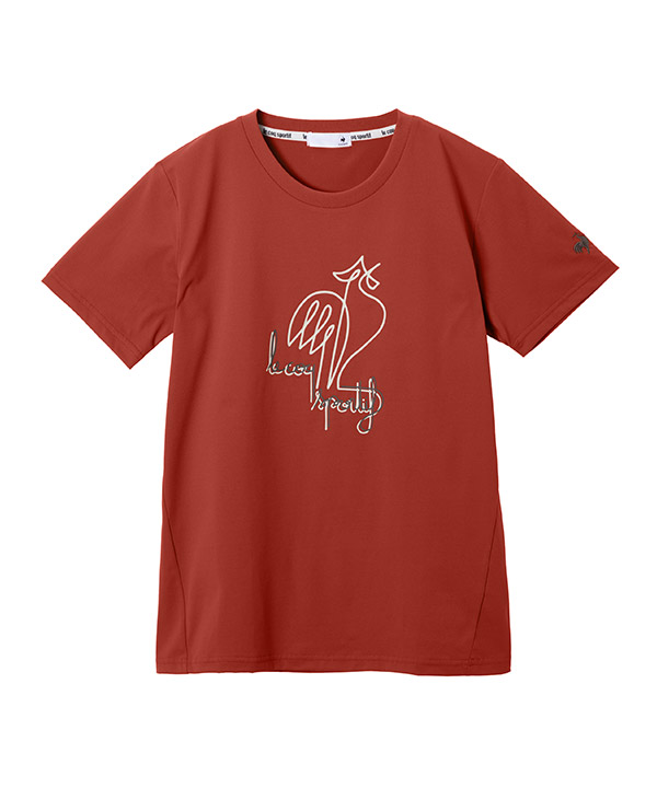 ヘランカ半袖Tシャツ レッド ルコックスポルティフ Tシャツ