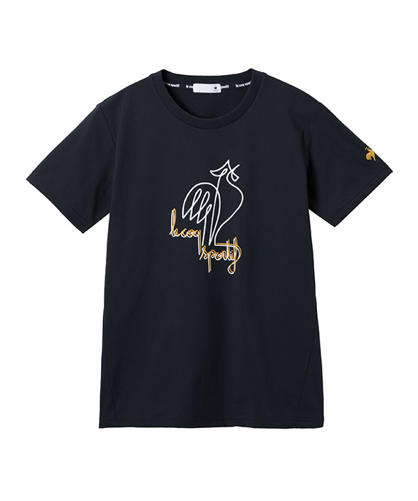 ヘランカ半袖Tシャツ ネイビー ルコックスポルティフ Tシャツ