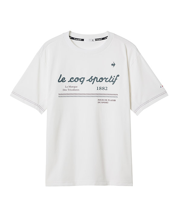 ヘランカ半袖Tシャツ ホワイト ルコックスポルティフ Tシャツ