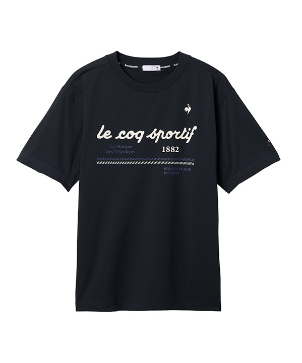 ヘランカ半袖Tシャツ ネイビー ルコックスポルティフ Tシャツ