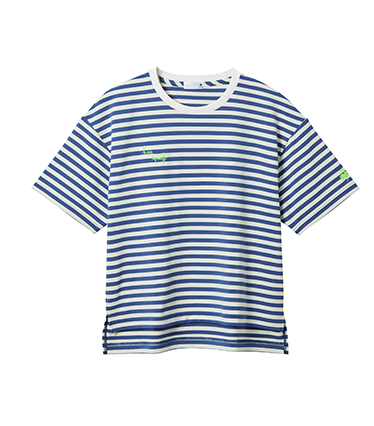 ヘランカ半袖Tシャツ(水陸両用）  ブルー/ホワイト UVカット 水陸両用 ウェア　おしゃれ