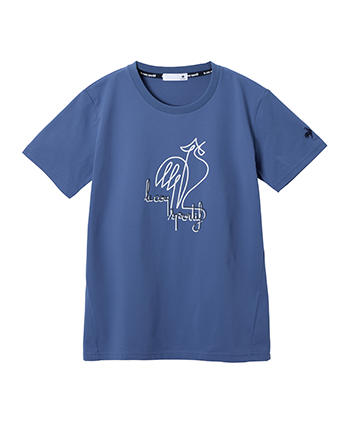 ヘランカ半袖Tシャツ ブルー UVカット 水陸両用 ウェア　おしゃれ