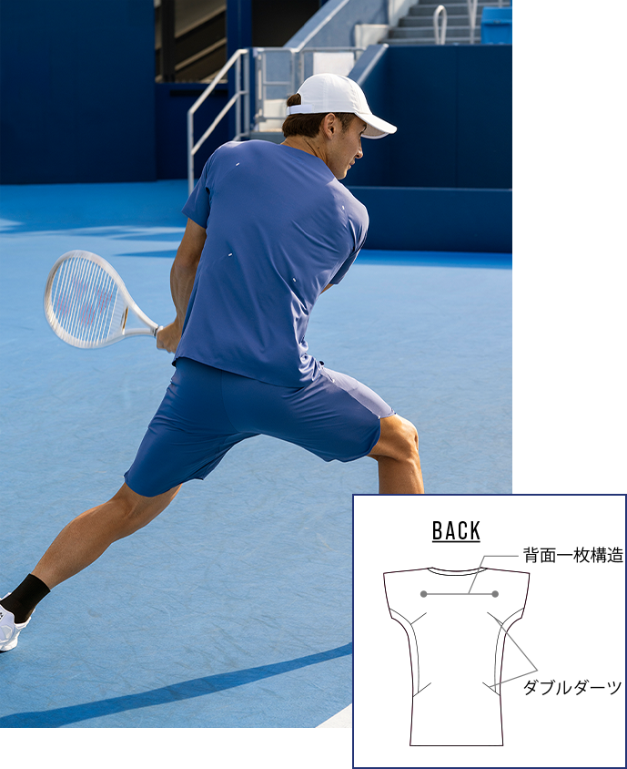 エールフォルム 島袋将 着用テニスウェア
