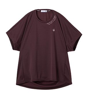 汗染み軽減 半袖Tシャツ ワインレッド ヨガウェア おしゃれ