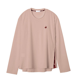 シアーライト長袖Tシャツ ピンク ヨガウェア おしゃれ