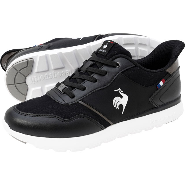 ラ セーヌ LM SI ブラック/ホワイト 幅広 スニーカー レディース コーデ 3Eワイド設計シューズ