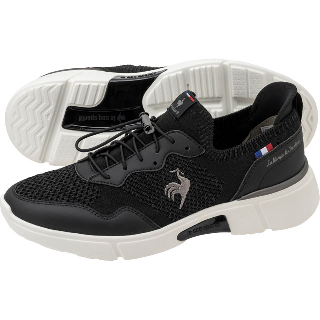 LCS ロワール ブラック 幅広 スニーカー レディース コーデ 3Eワイド設計シューズ