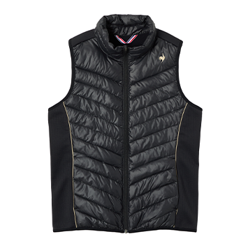 パディングベスト ブラック テニス ウェア レディース 冬