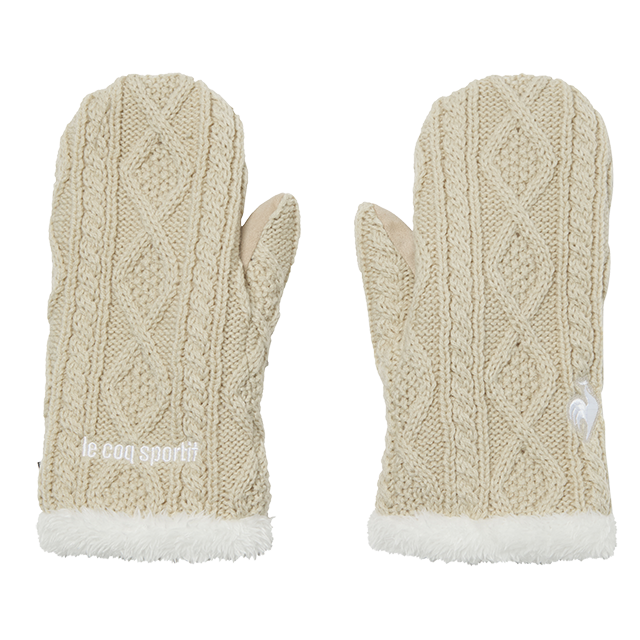 ゴルフ好きの方へ贈るクリスマスギフト ケーブル編み ミトン

