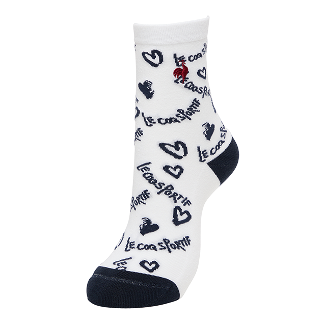 ゴルフ好きの方へ贈るクリスマスギフト 手書きロゴ柄 ショート丈ソックス【返品不可商品】