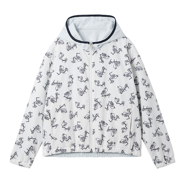 ゴルフ好きの方へ贈るクリスマスギフト リバーシブルフーディーブルゾン