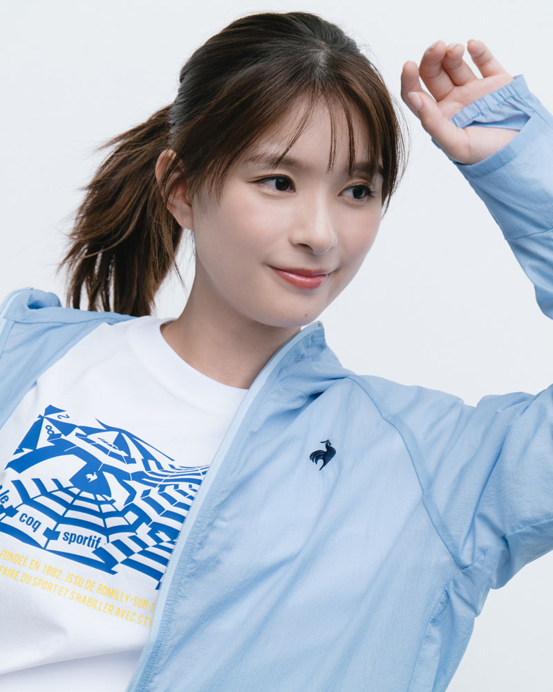 芳根京子着用のポケッタブルUVカットウィンドジャケット きれいめ春アウター｜スポーツウェア