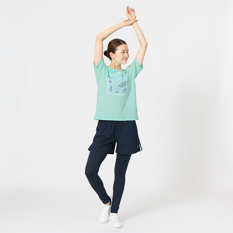 ランニングウェア　レディース　おすすめアイテム 接触冷感半袖Tシャツ_レディース ウォーキングウェア