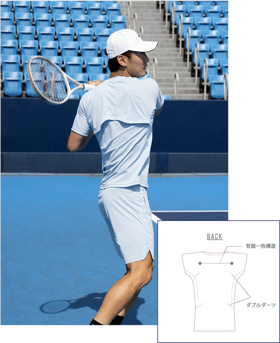 エールフォルム 島袋将 着用テニスウェア