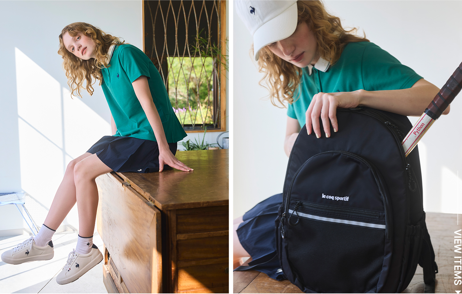 大人のスポーツカジュアルコーデ