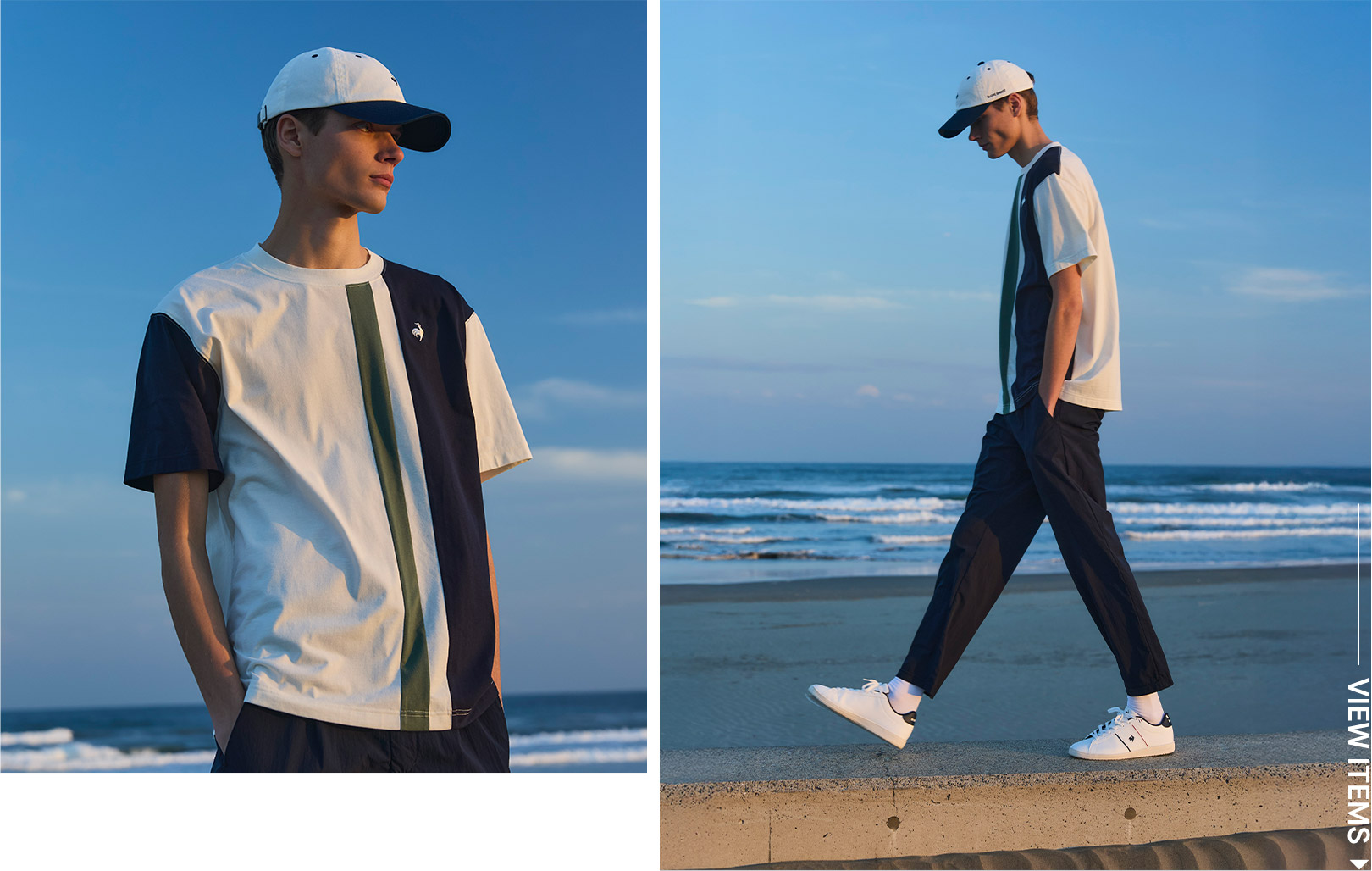 大人のスポーツカジュアルコーデ