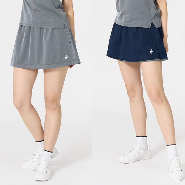 テニスウェア レディース おしゃれなリバーシブルスコート