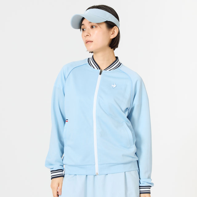 テニスウェア レディース おしゃれなデニムライクボンバージャケット