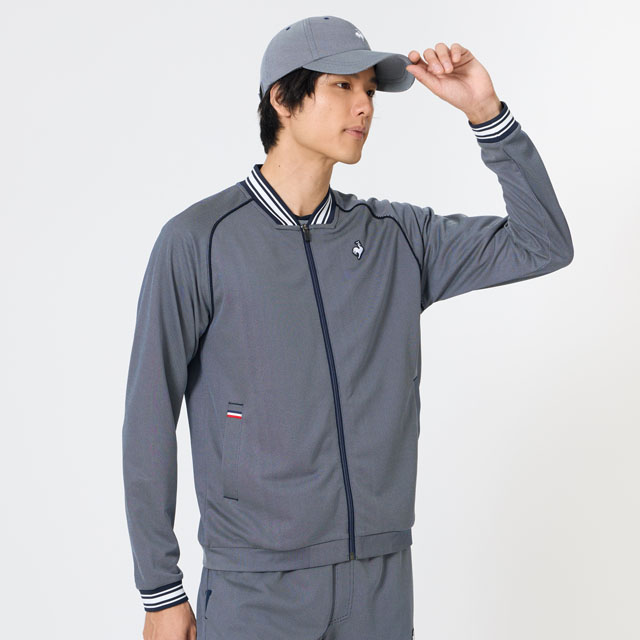 テニスウェア レディース おしゃれなデニムライクボンバージャケット