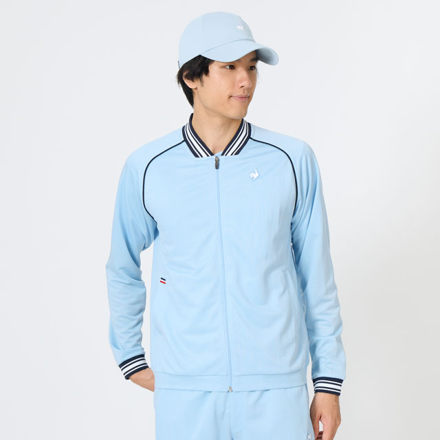 テニスウェア レディース おしゃれなデニムライクボンバージャケット