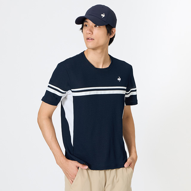 テニスウェア メンズ おしゃれな 冷感ゲームシャツ