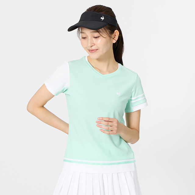 テニスウェア レディース おしゃれな 冷感ゲームシャツ