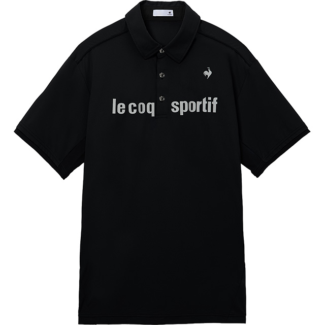 メンズ接触冷感ストレッチポロシャツ。スポーツから移動時まで清潔感を保つ吸汗速乾機能付き。