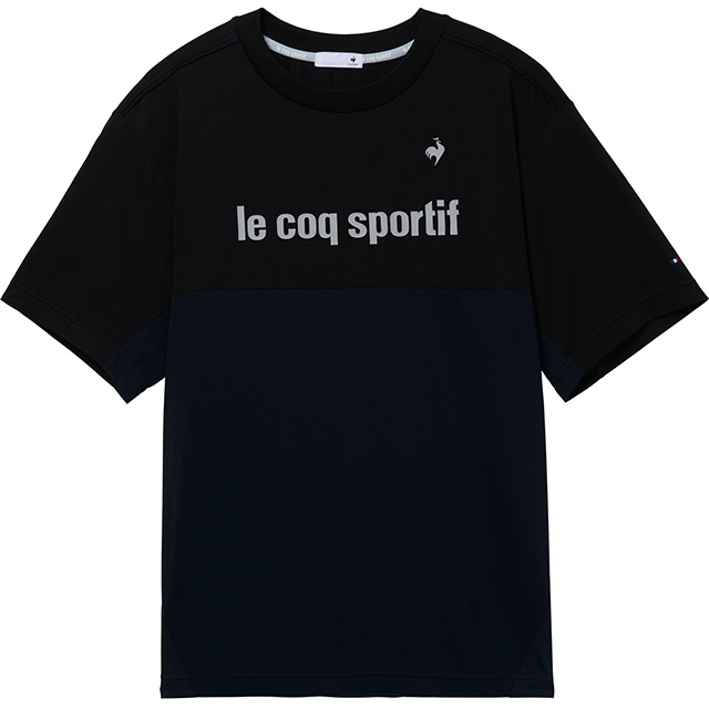 メンズ接触冷感ポリエチレン半袖Tシャツ。ルコックスポルティフ史上最高クラスの冷感機能を備えた、トレーニングにおすすめのストレッチTシャツ。