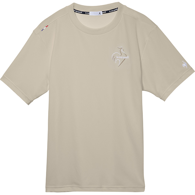 メンズ接触冷感ポリエチレン半袖Tシャツ。ルコックスポルティフ史上最高クラスの冷感機能を備えた、トレーニングにおすすめのストレッチTシャツ。