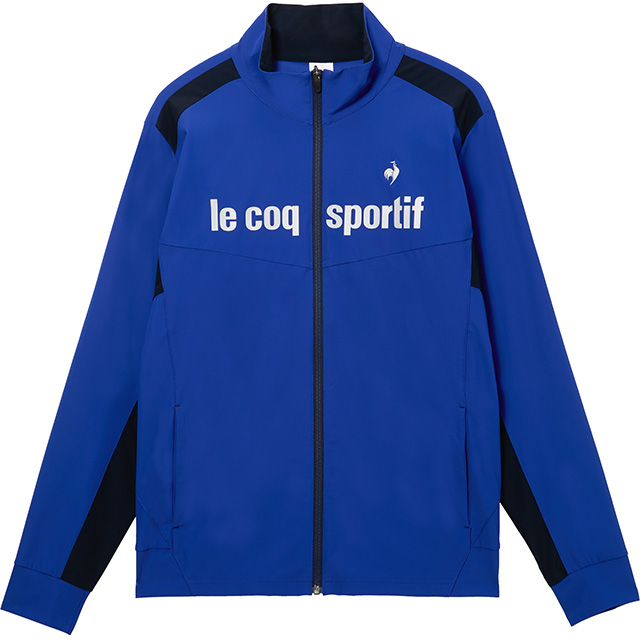 メンズ接触冷感ストレッチスタンドジャケット。立ち襟の洗練されたデザインと、ひんやりとした肌触りの高機能ナイロン素材を採用。