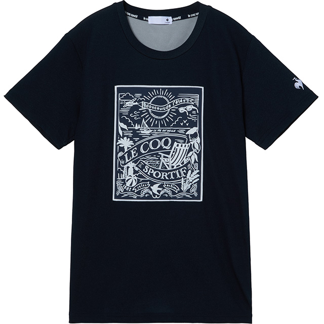 芳根京子さん着用のレディース春夏スポーツウェア。上品なフレンチモードの大人春コーデ接触冷感ポリエチレン半袖Tシャツ