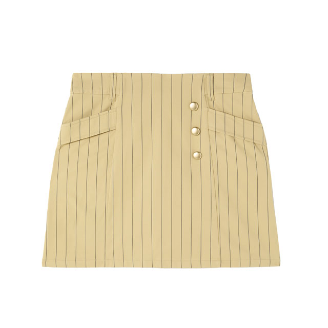 ゴルフウェア レディース ストライプスカート