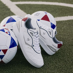 ホワイト/レッド ヴィンテージ コートシューズFM1980