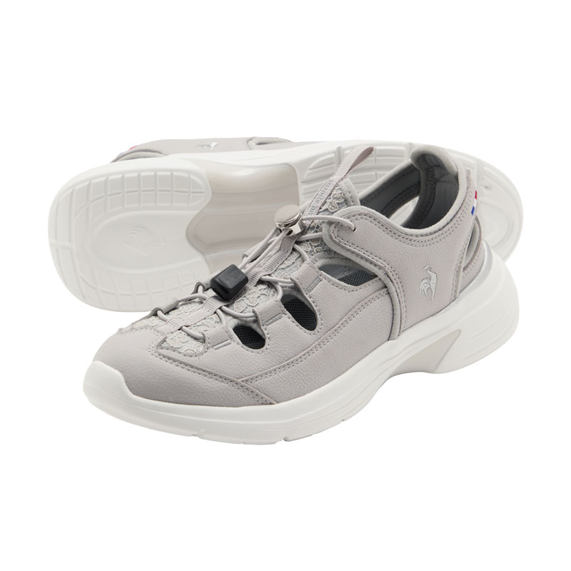 グレー/シルバー ふわっと軽いサマースニーカー、ルコックスポルティフ スニーカーサンダル