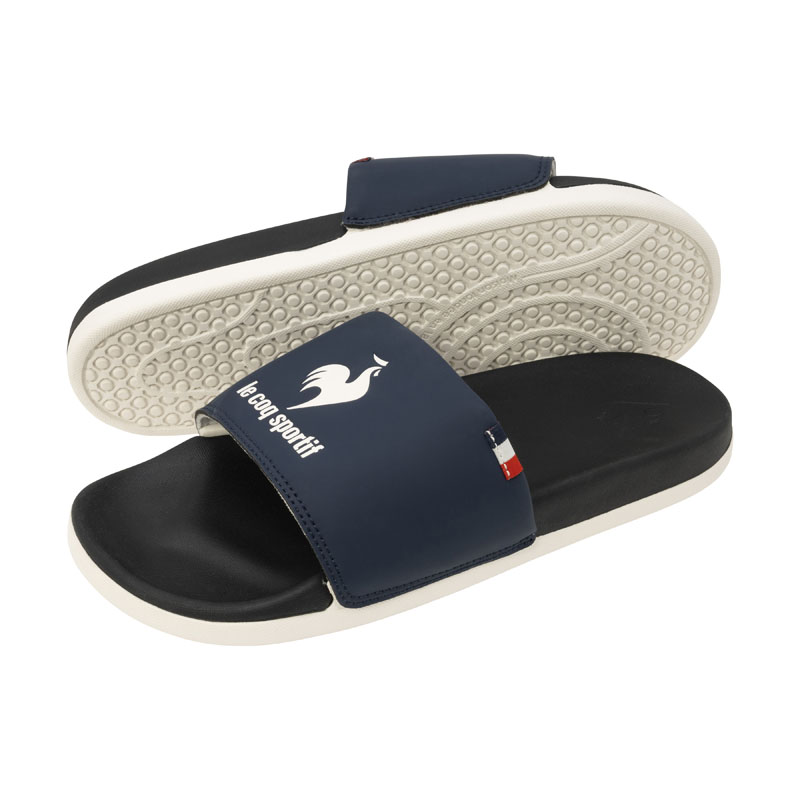 ブラック/ネイビー さっと履けるサマースニーカー、ルコックスポルティフ サンダル