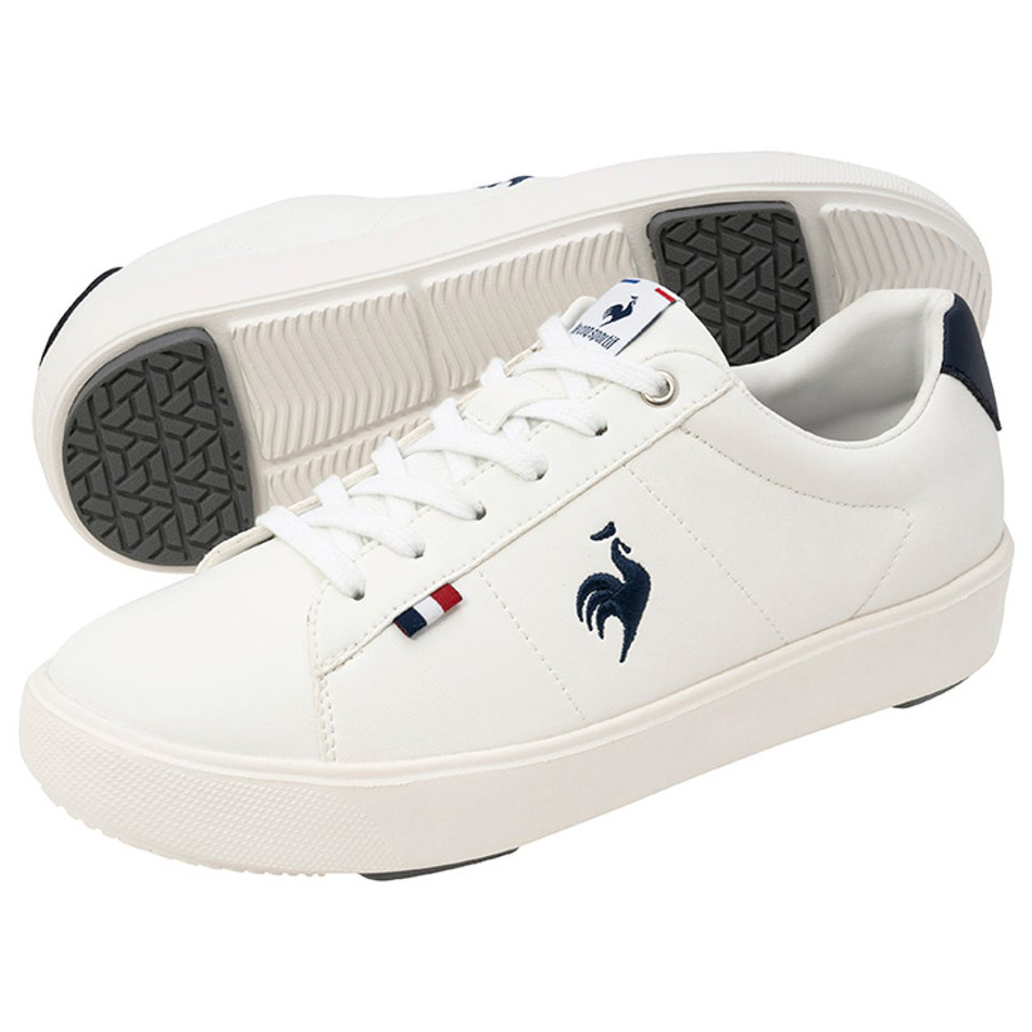 ルコックスポルティフの白スニーカー LCS シェルパウンド