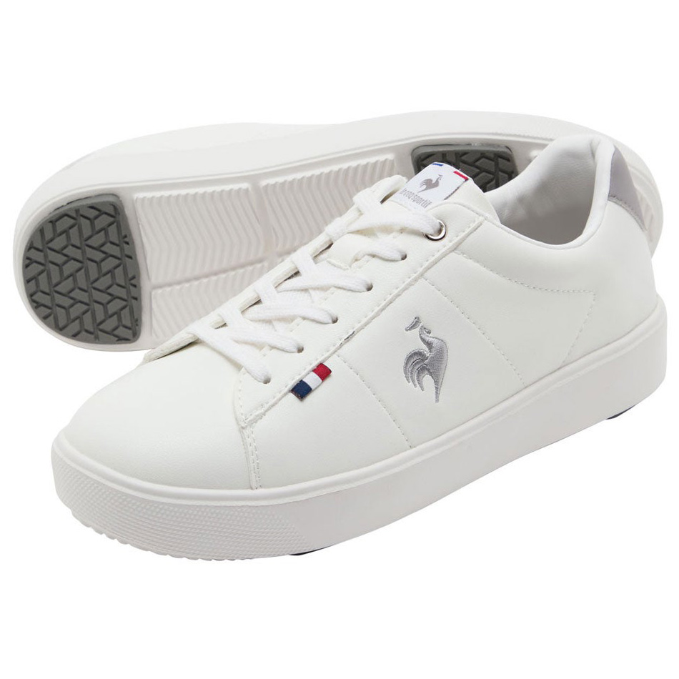 ルコックスポルティフの白スニーカー LCS シェルバウンド