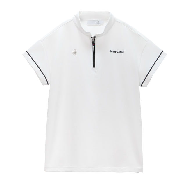 ワイドシルエットハーフジップ半袖シャツ