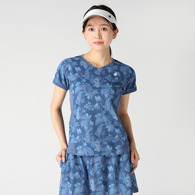 日比野菜緒選手着用モデル：腕の動きを妨げにくいエールフォルム採用のレディーステニスウェア