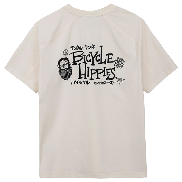 ルコックスポルティフ×アンクルリンネ コラボTシャツアイボリーバックプリント