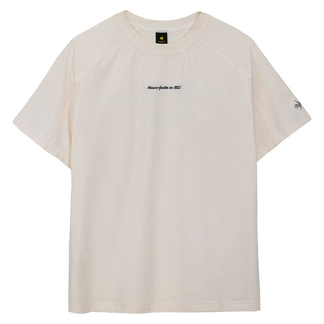ルコックスポルティフ×アンクルリンネ コラボTシャツアイボリーディテール