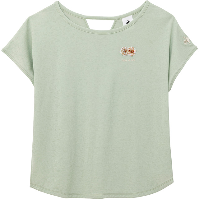 PAUL&JOEコラボシアーニット半袖Tシャツグリーン色