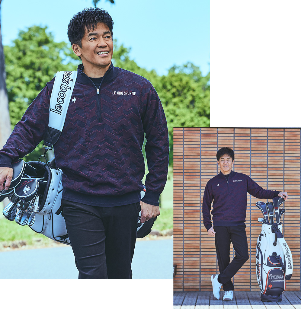 武井壮さん着用 2026年 冬の新作ゴルフウェア LOOK2