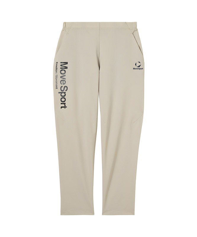 ベージュのサンスクリーンのロングパンツ