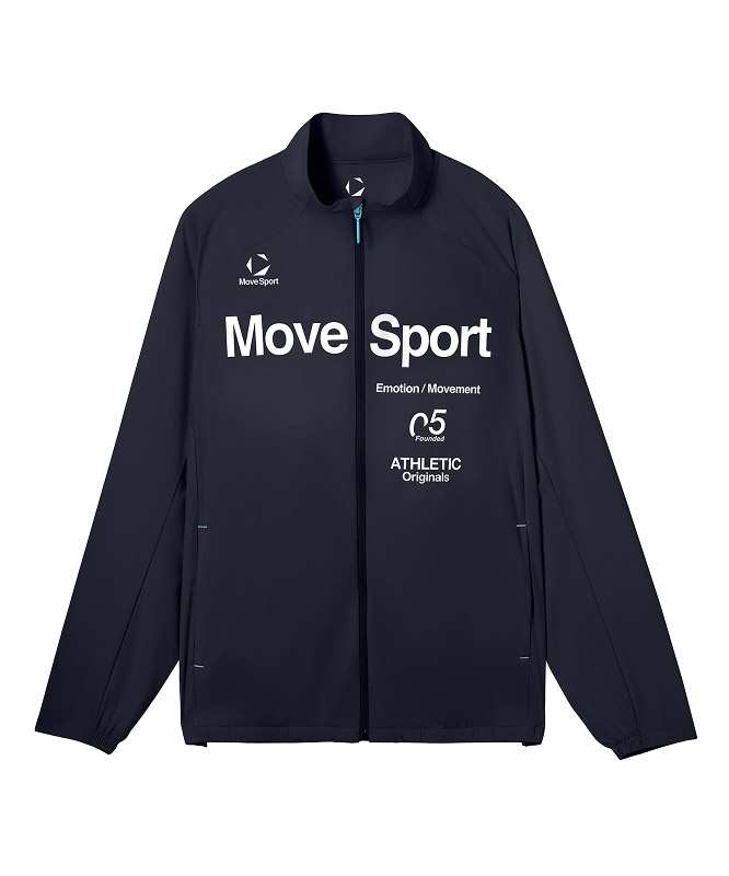 ネイビーの接触冷感のジャケット