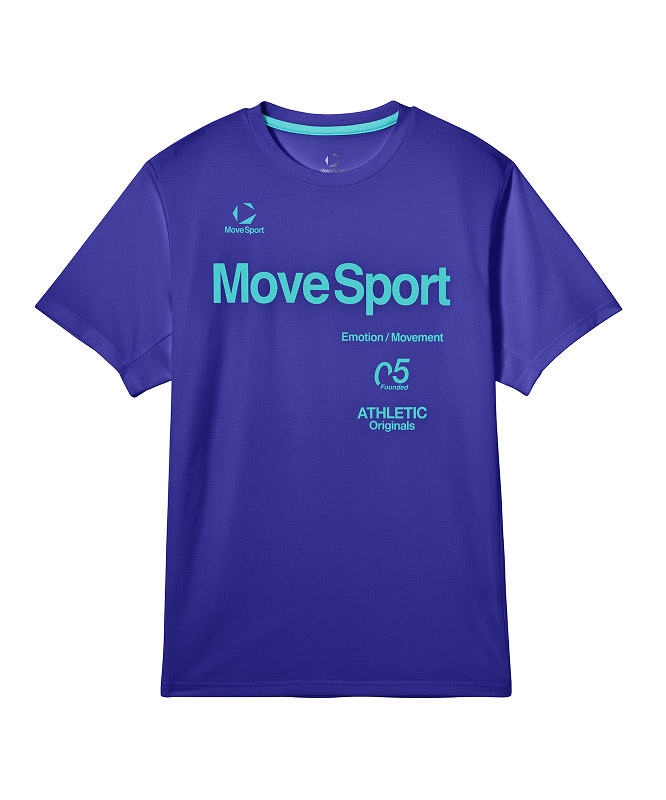 ブルーのクーリスト半袖シャツ