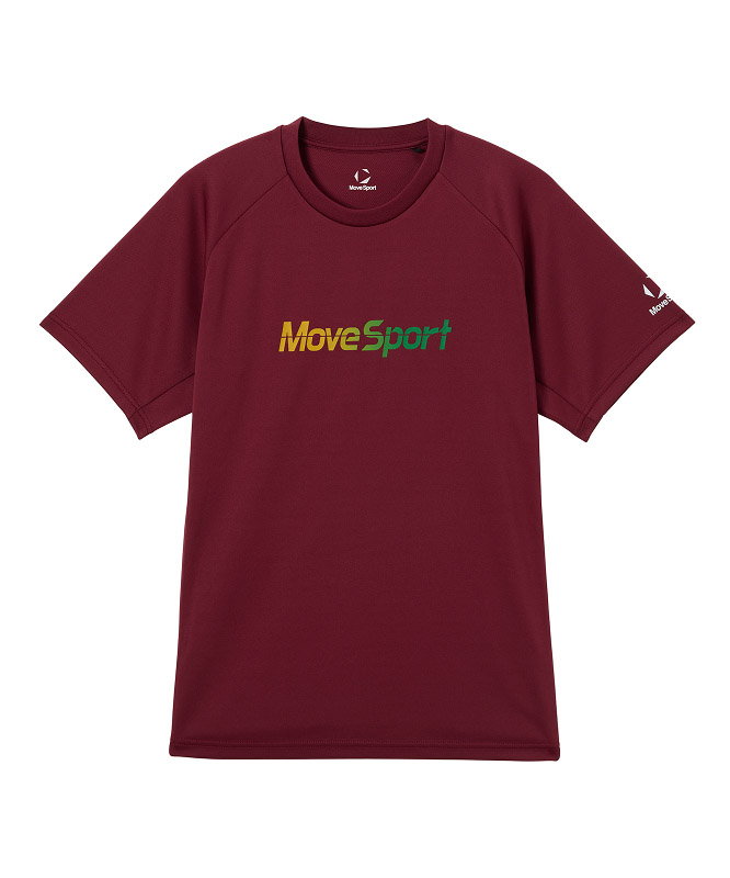 赤いバレーボール半袖プラクティスシャツ