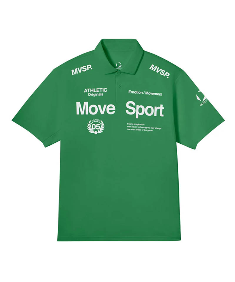ムーブスポーツのスポーツウェア｜緑色のポロシャツ